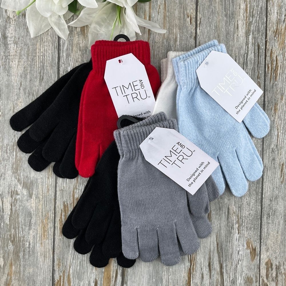 Women's Knit Gloves Winter 6-Pack